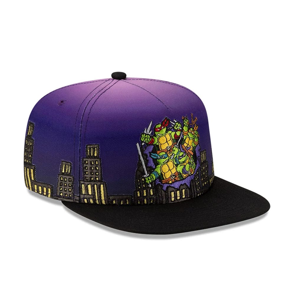 Teenage Mutant Ninja Turtles Skyline Purple 59FIFTY A-Frame Fitted Cap - Image 4