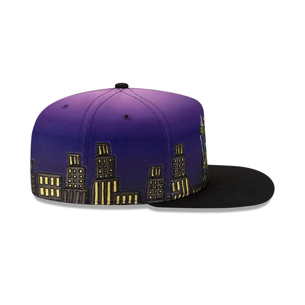 Teenage Mutant Ninja Turtles Skyline Purple 59FIFTY A-Frame Fitted Cap - Image 7