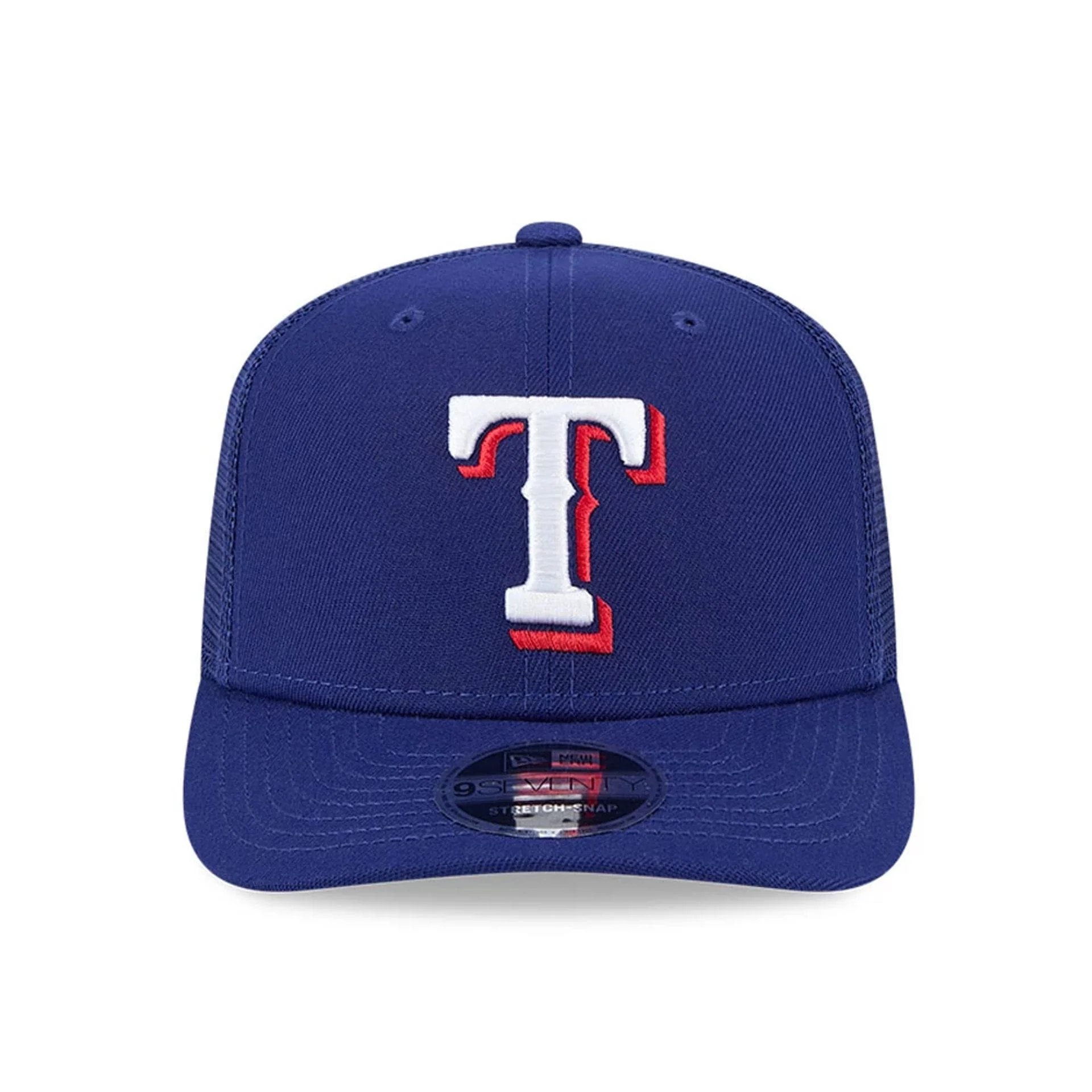 Texas Rangers MLB Evergreen Dark Blue 9SEVENTY Stretch Snap Adjustable Cap - Image 3