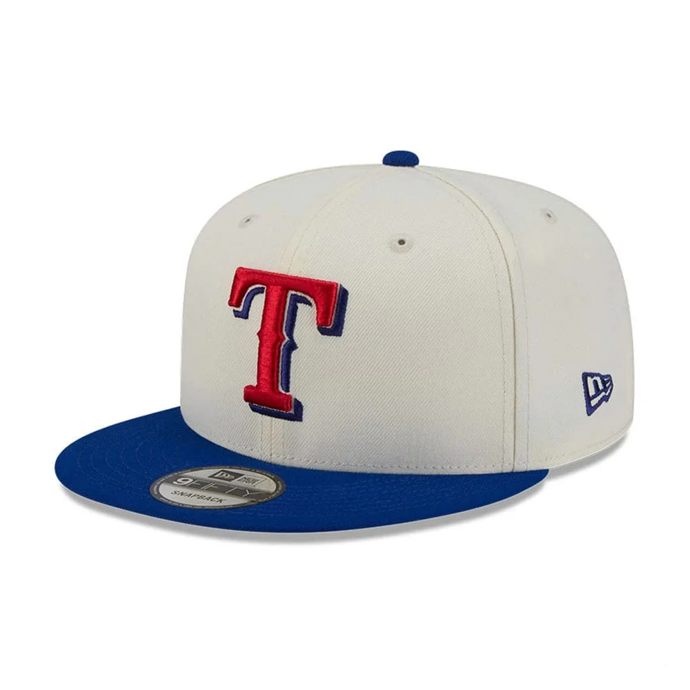 Texas Rangers MLB Localized White 9FIFTY Snapback Adjustable Cap - Image 4