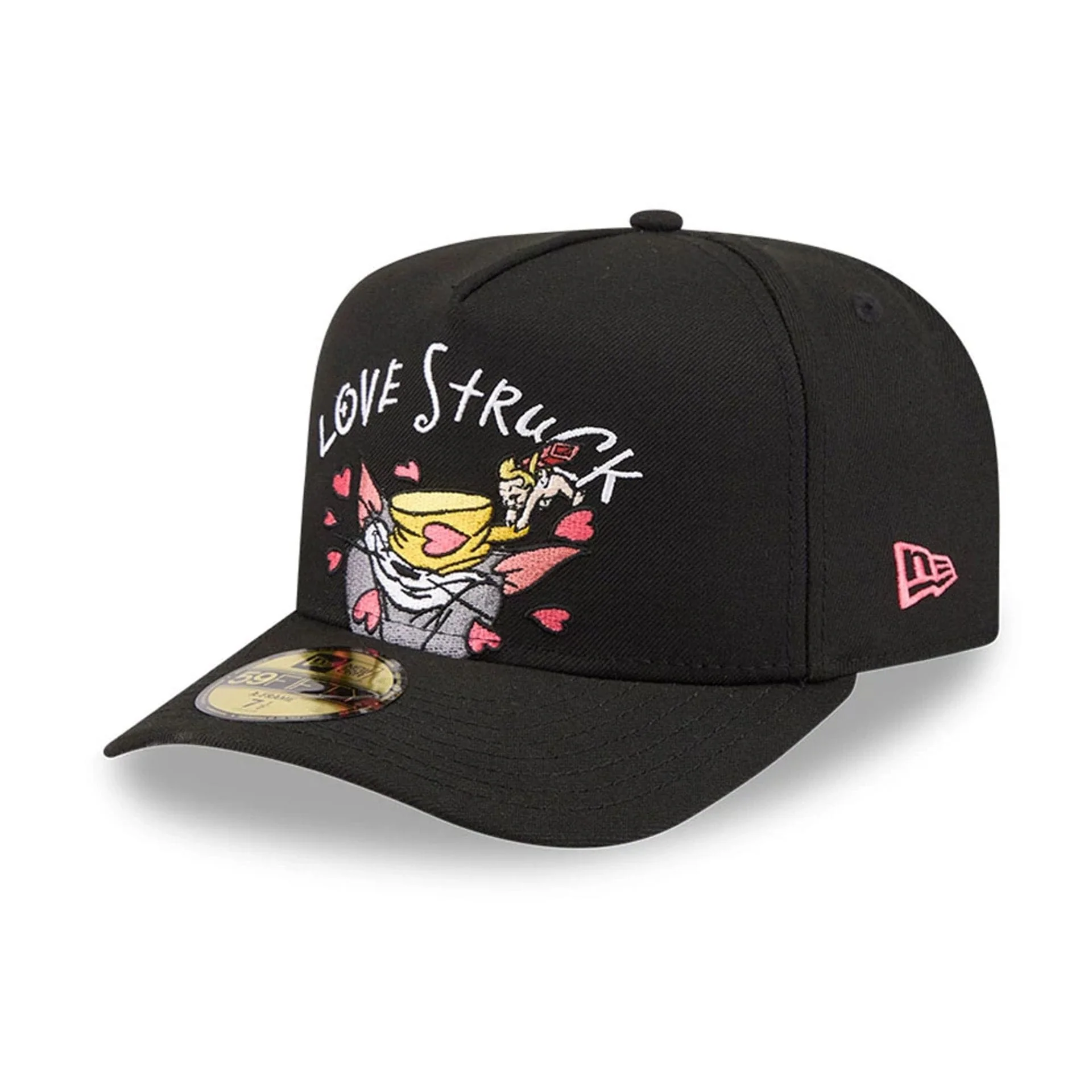 Tom & Jerry Love Struck Black 59FIFTY A-Frame Fitted Cap