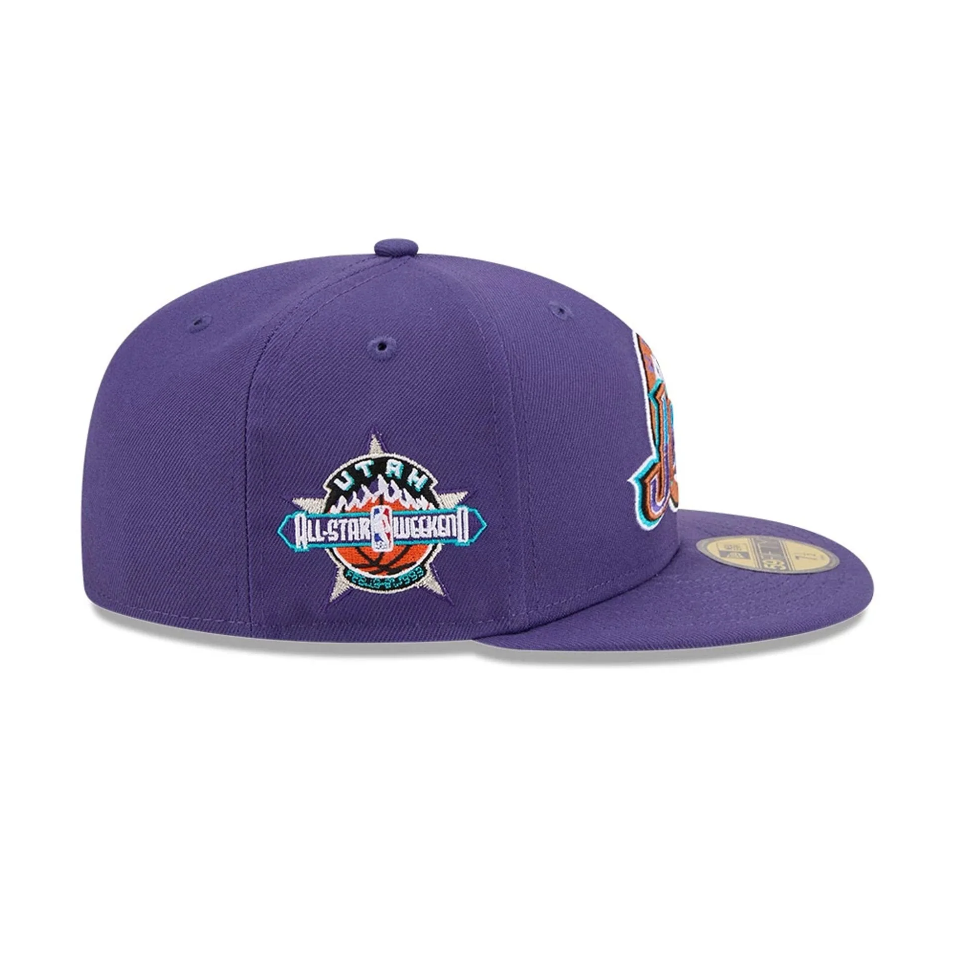 Utah Jazz NBA Hardwood Classic Dark Purple 59FIFTY Fitted Cap - Image 6