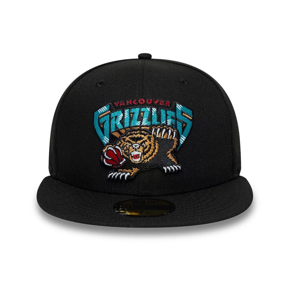 Vancouver Grizzlies NBA Hardwood Classic Black 59FIFTY Fitted Cap - Image 3