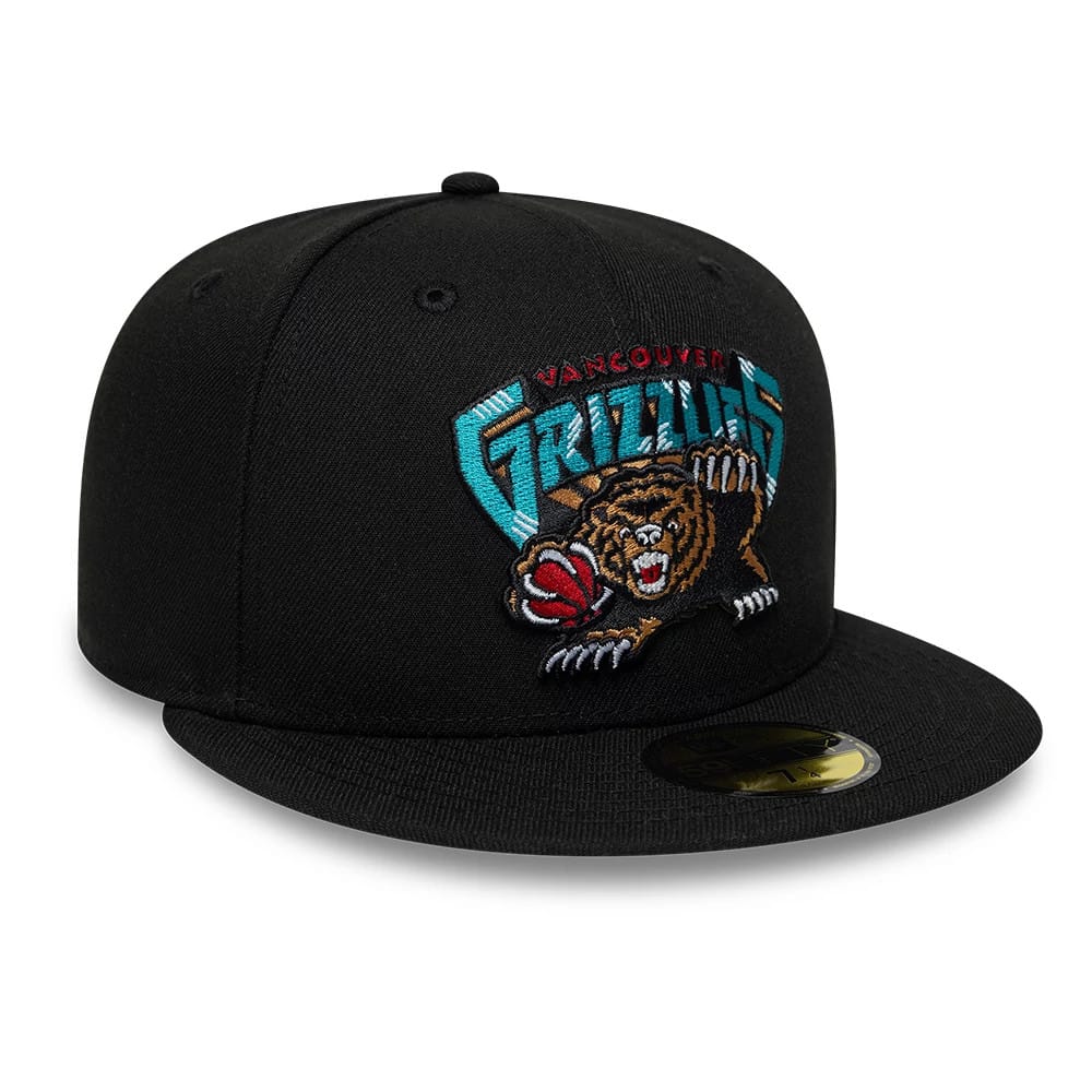 Vancouver Grizzlies NBA Hardwood Classic Black 59FIFTY Fitted Cap - Image 4