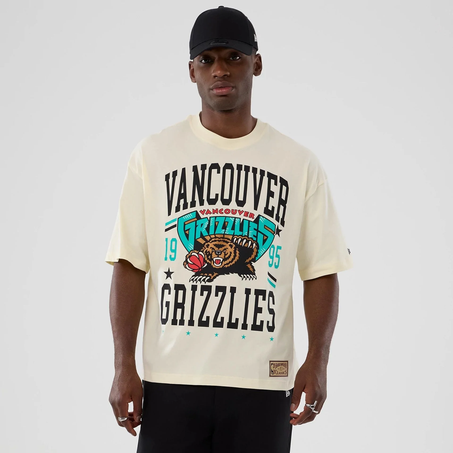 Vancouver Grizzlies NBA Hardwood Classic Cream T-Shirt
