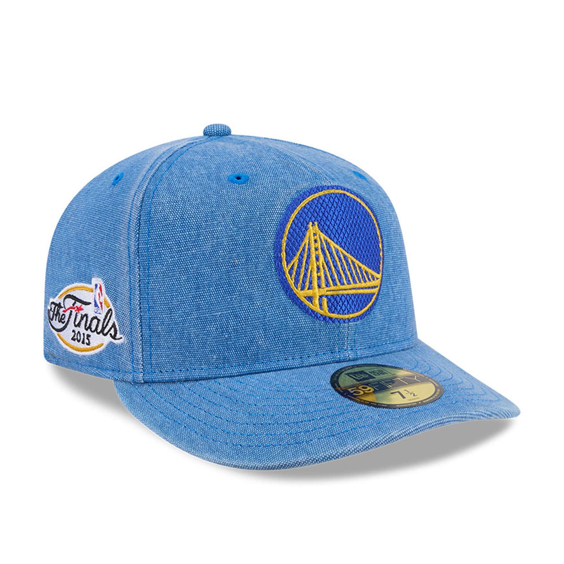 Warriors NBA Hardwood Classic Blue 59FIFTY Fitted Cap