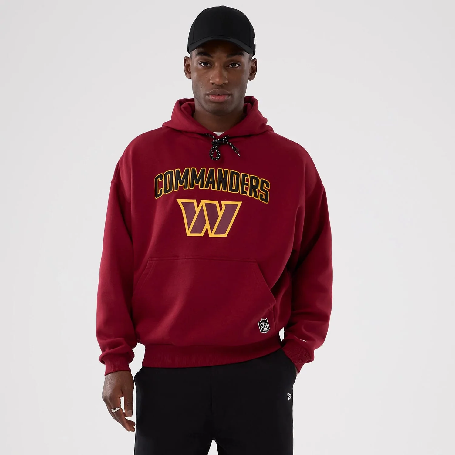 Washington Commanders NFL International Series Games 2025 Dark Red Premium Pullover Hoodie