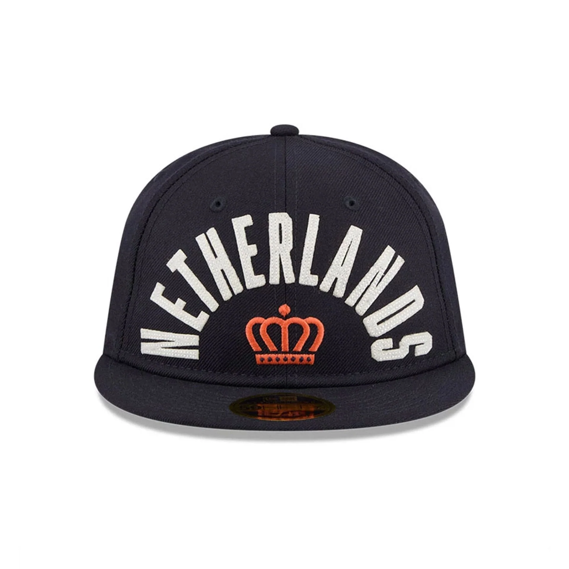 WBC Netherlands Classical Script Navy Retro Crown 59FIFTY Fitted Cap - Image 3