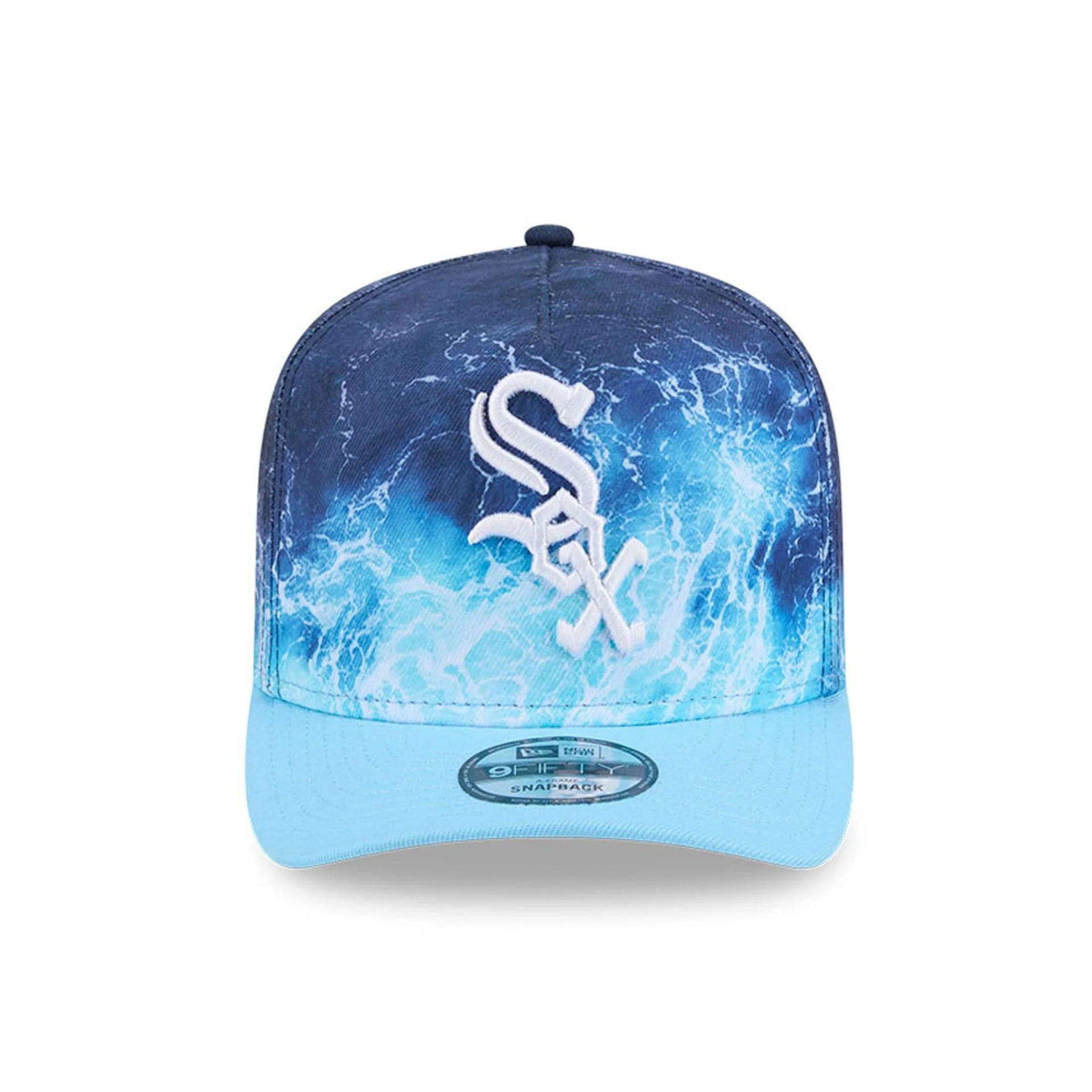 White Sox MLB Deep Water Pastel Blue 9FIFTY A-Frame Snapback Adjustable Cap - Image 3