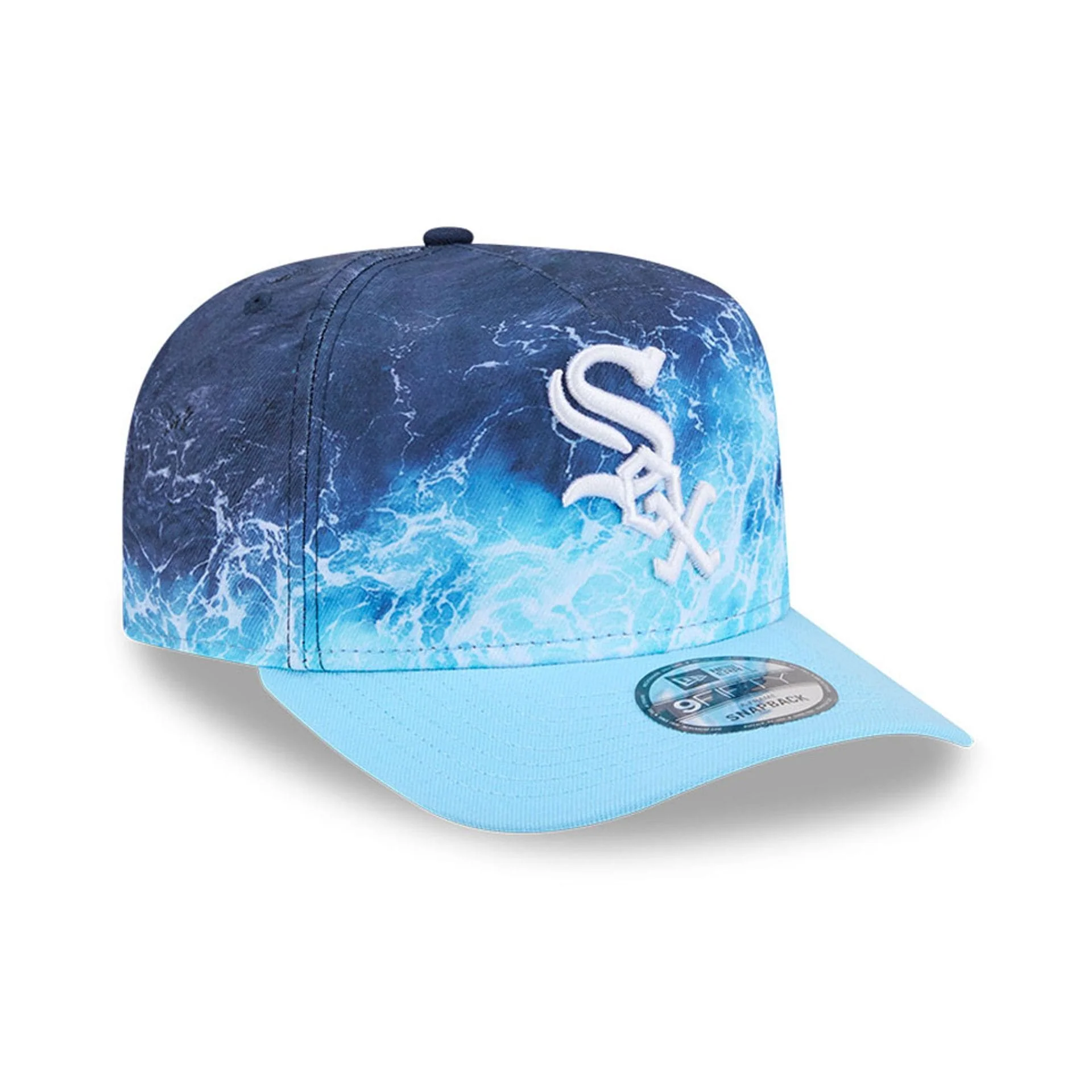 White Sox MLB Deep Water Pastel Blue 9FIFTY A-Frame Snapback Adjustable Cap - Image 4