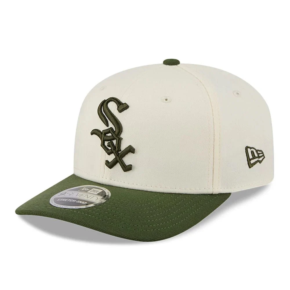 White Sox MLB Rifle Green 9SEVENTY Stretch Snap Adjustable Cap