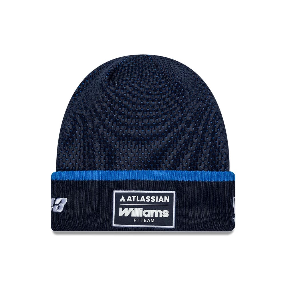 Williams Alex Albon Navy Cuff Knit Beanie Hat