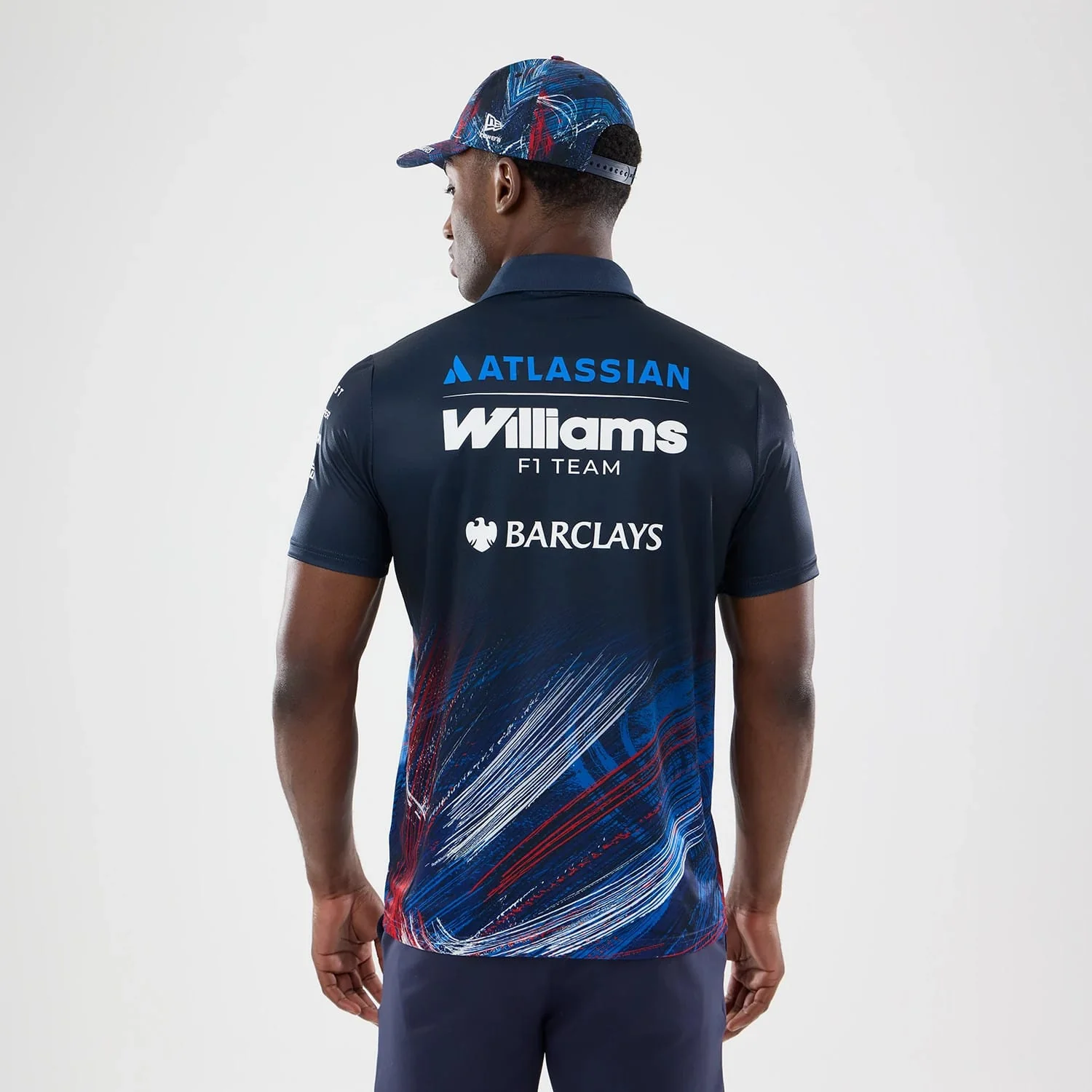 Williams GB Race Special Navy Tech Polo T-Shirt - Image 2