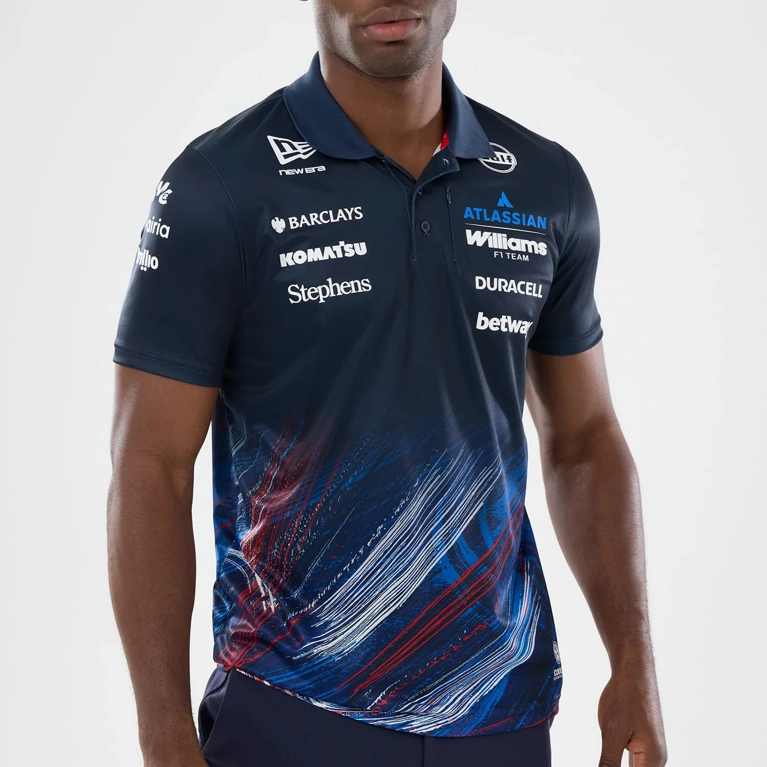 Williams GB Race Special Navy Tech Polo T-Shirt - Image 3