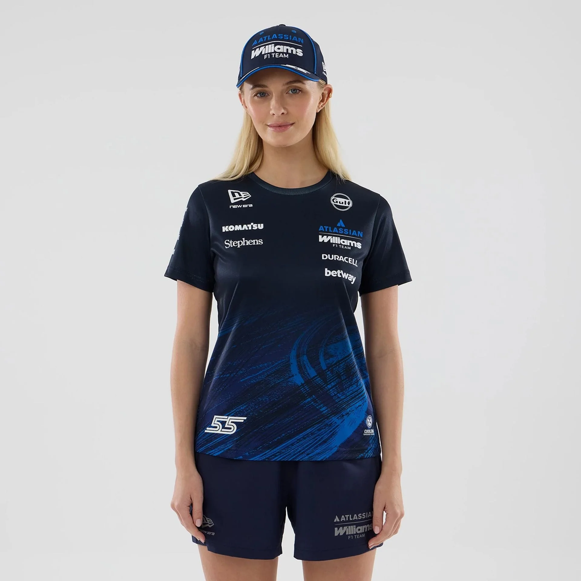 Williams Womens Carlos Sainz Navy Tech T-shirt