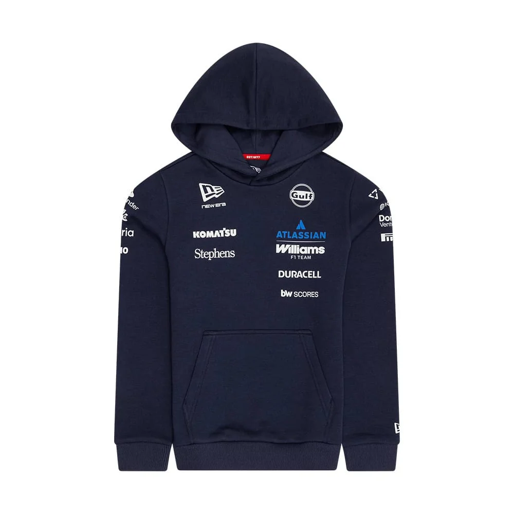 Williams Youth Replica Navy Pullover Hoodie