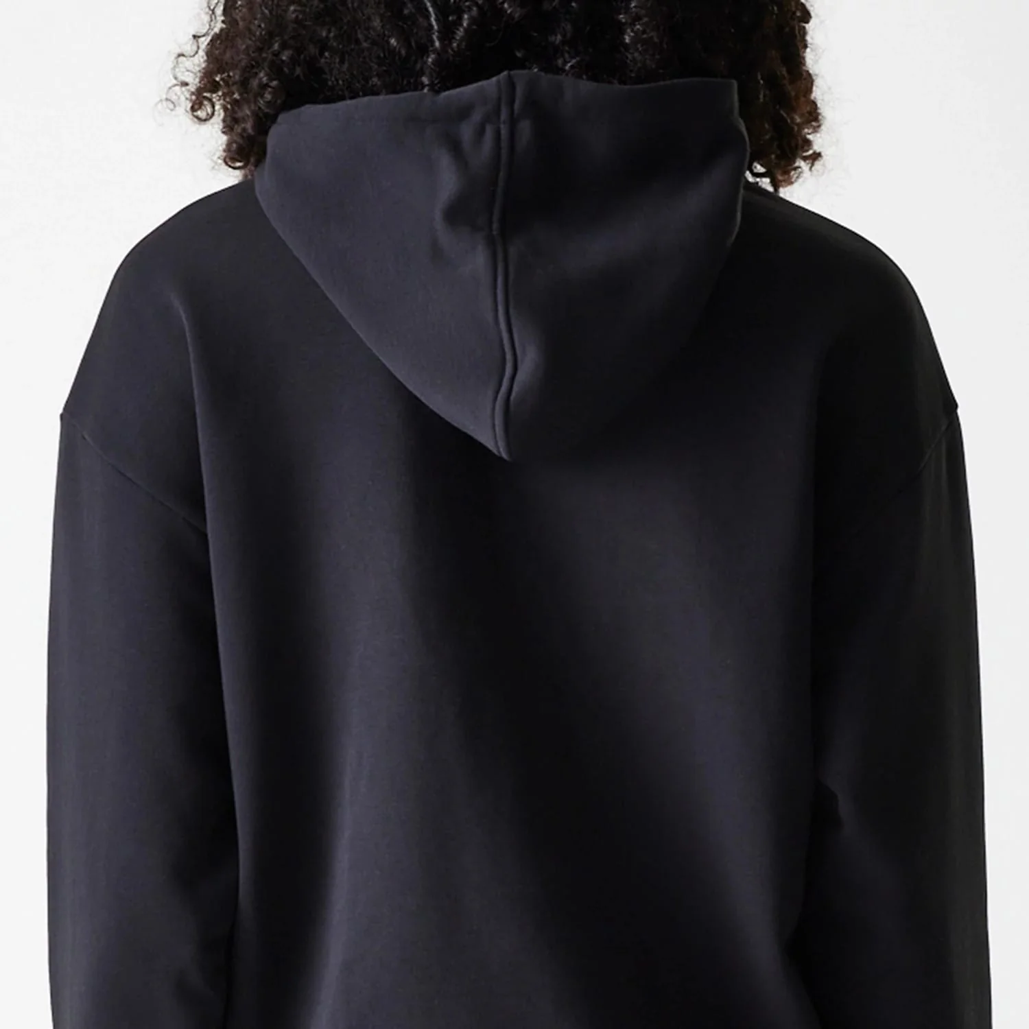 Womens New Era Crest Black Pullover Hoodie - Image 5
