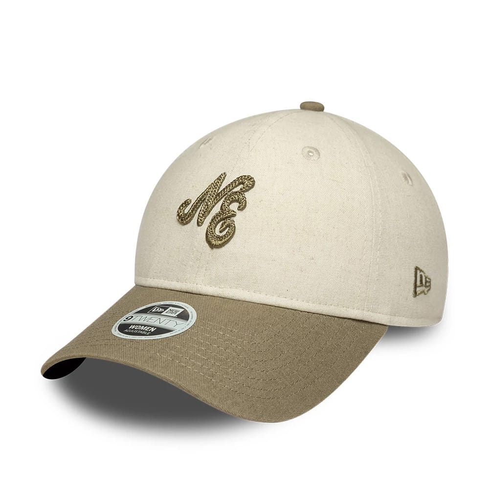 Womens New Era Linen Beige 9TWENTY Adjustable Cap