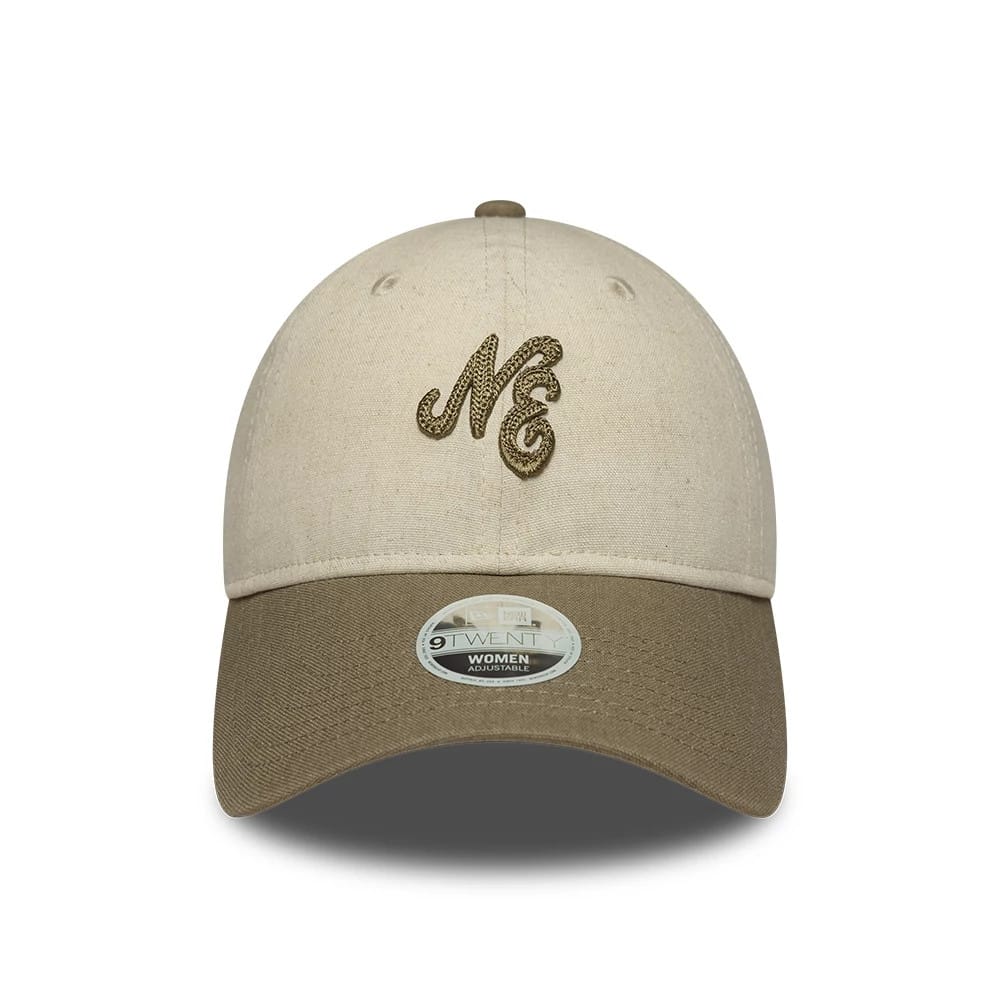 Womens New Era Linen Beige 9TWENTY Adjustable Cap - Image 2