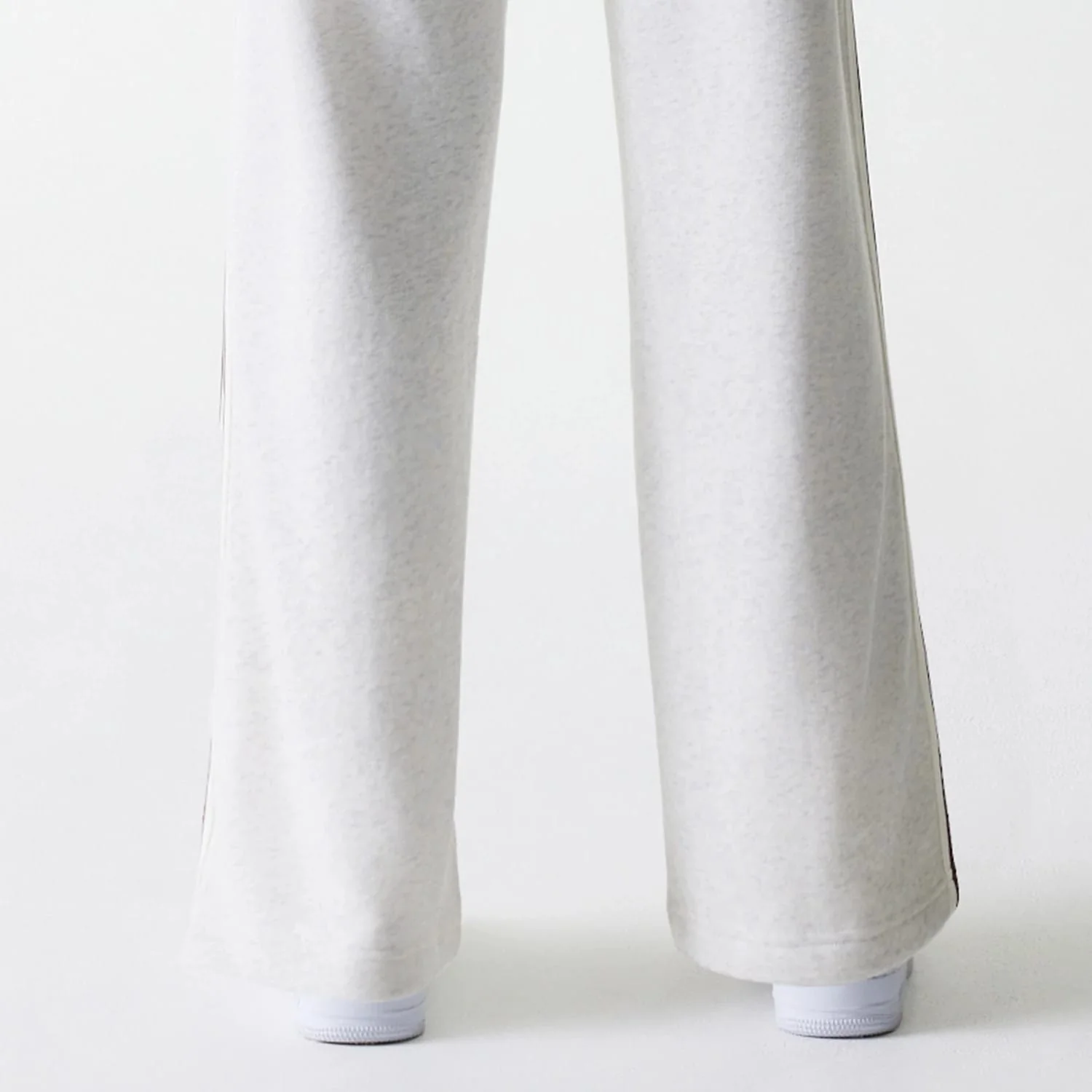 Womens New Era Pastel Grey Straight Leg Joggers - Image 6