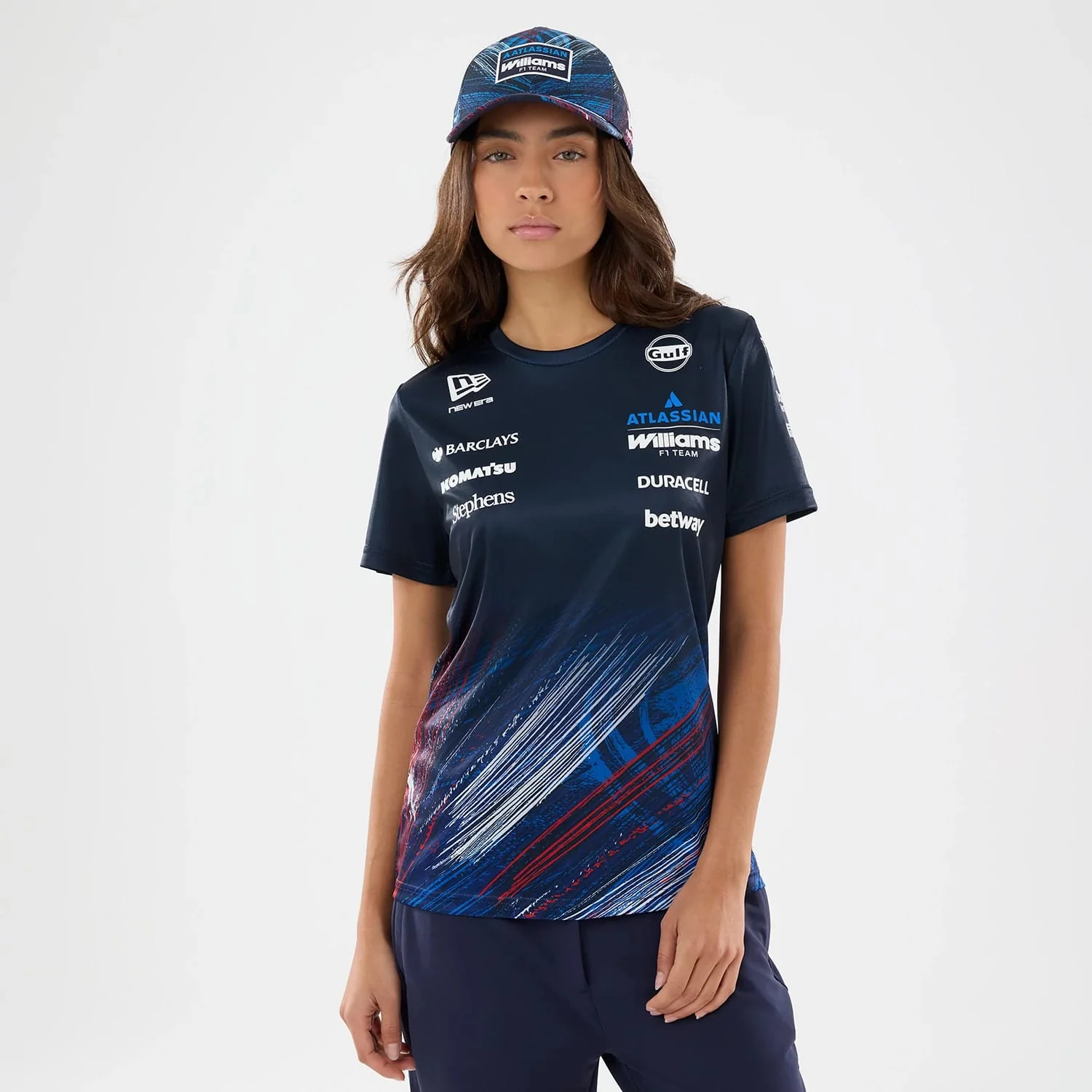 Womens Williams GB Race Special Tech Navy T-Shirt