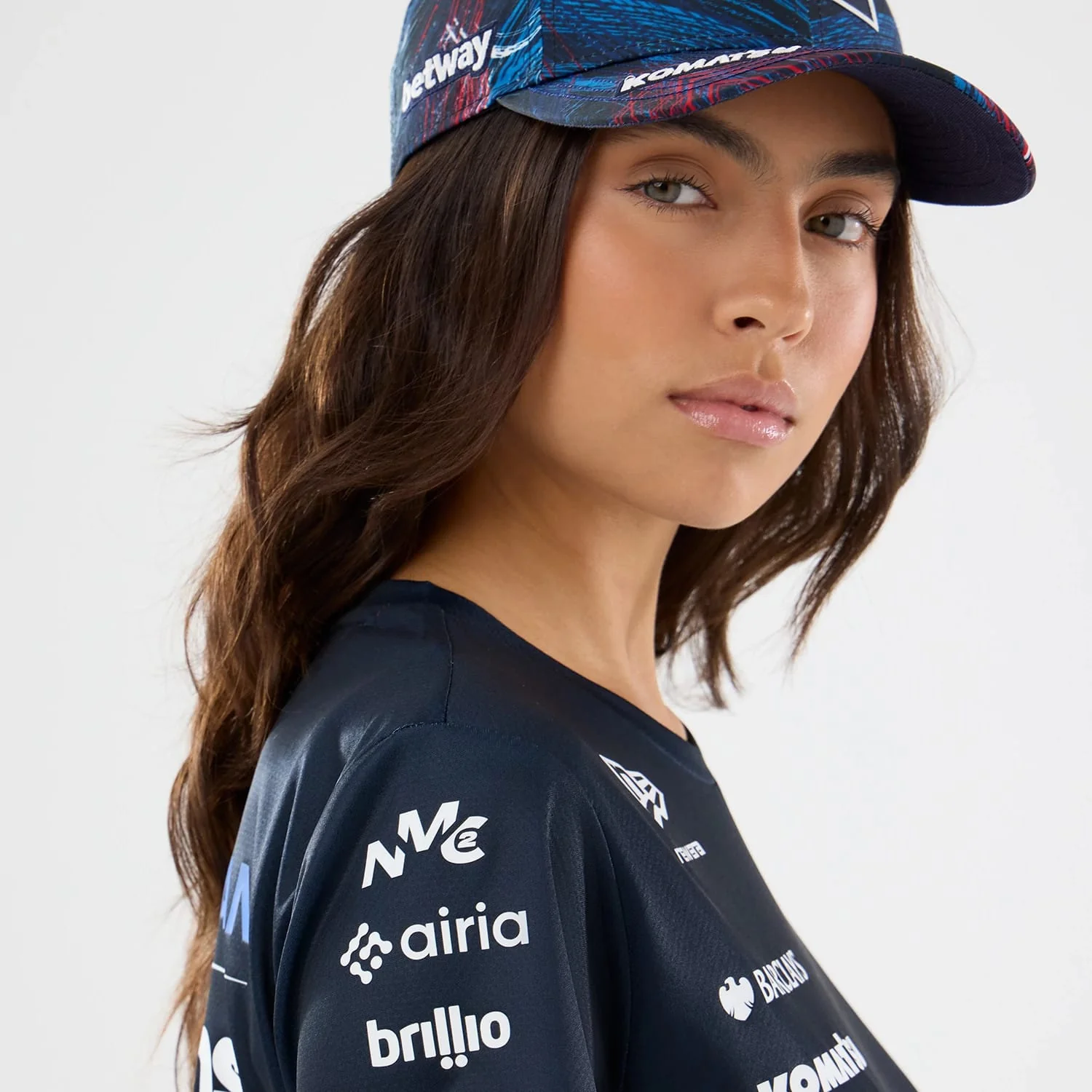 Womens Williams GB Race Special Tech Navy T-Shirt - Image 6