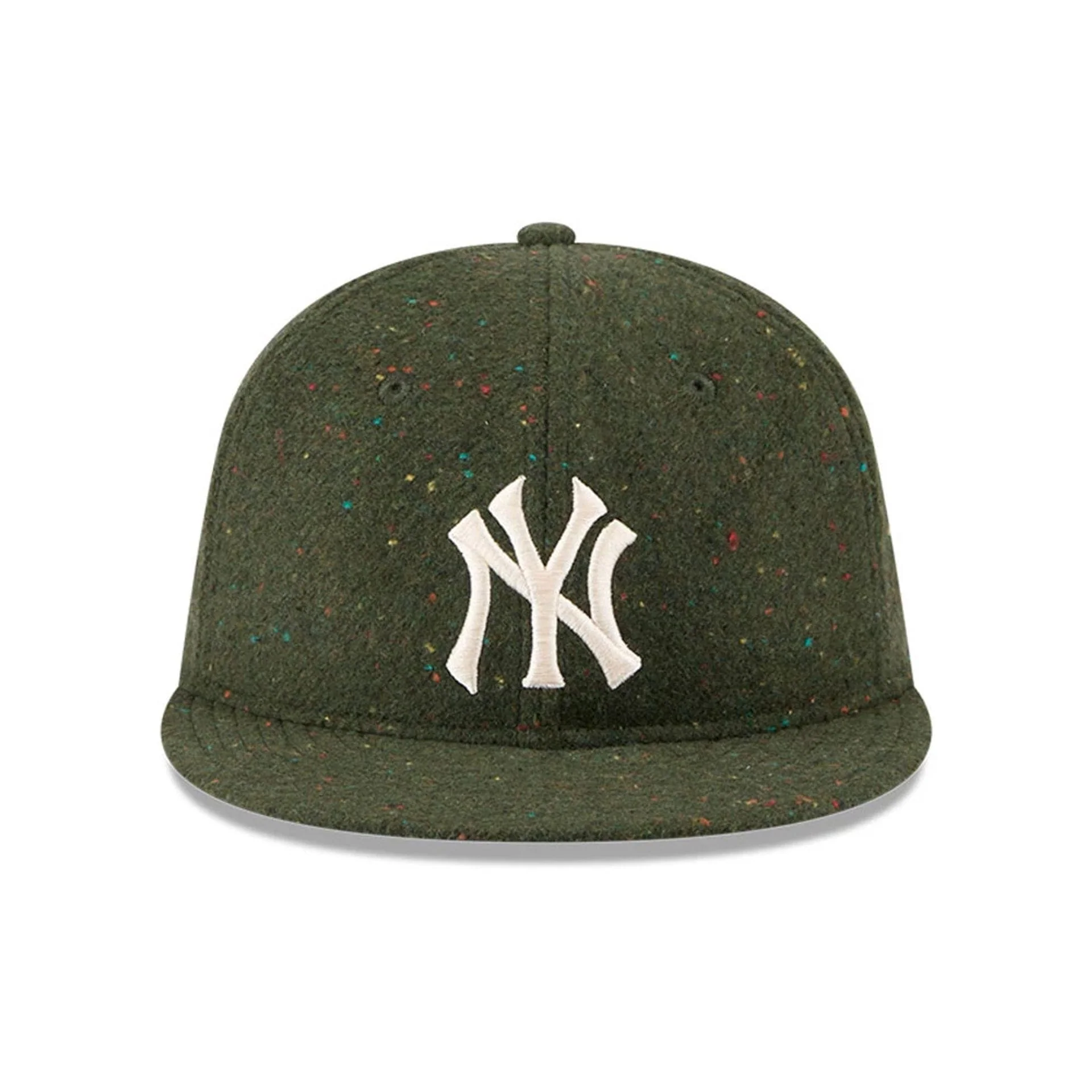 Yankees MLB Speckled Wool Open Green Retro Crown 9FIFTY Adjustable Cap - Image 3