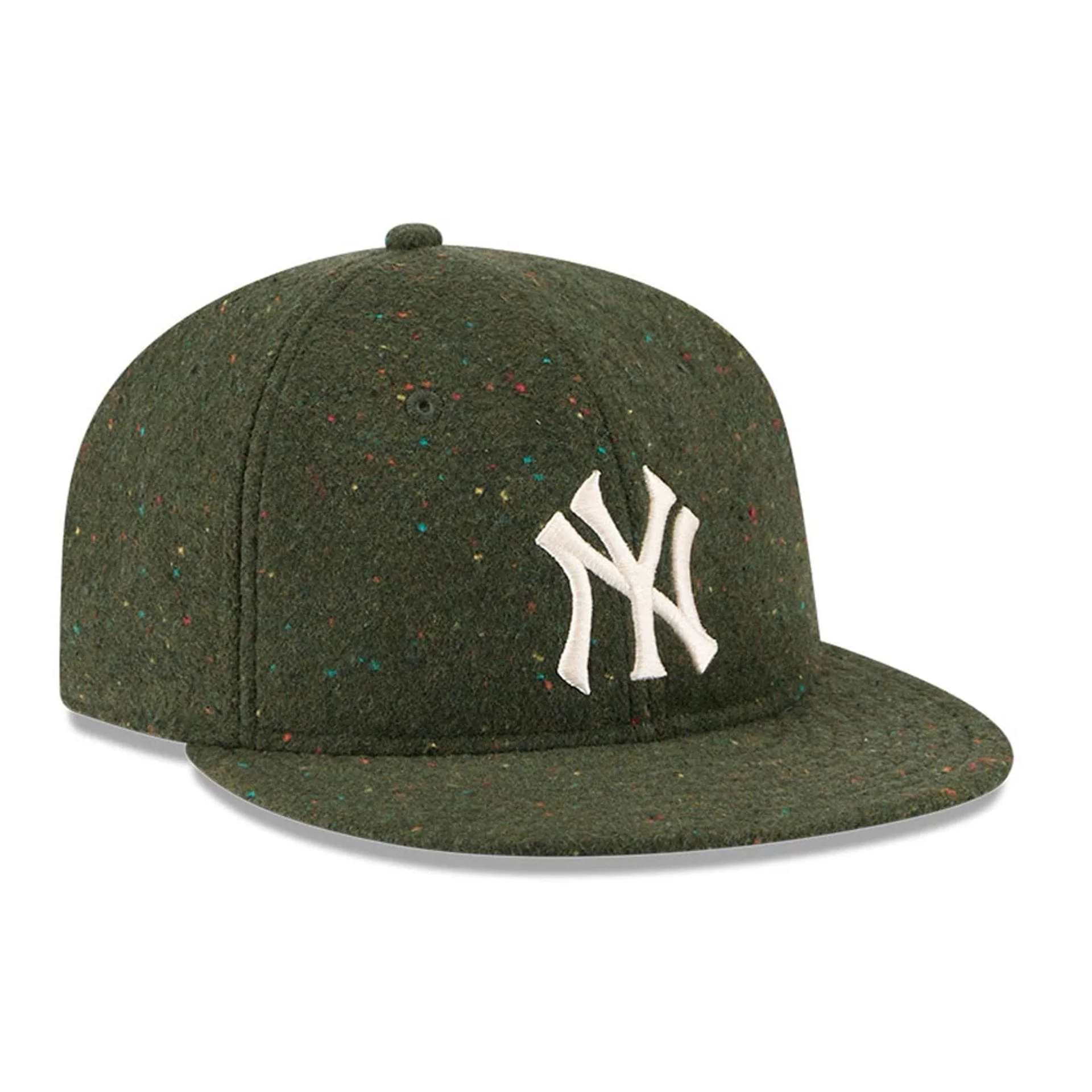 Yankees MLB Speckled Wool Open Green Retro Crown 9FIFTY Adjustable Cap - Image 4